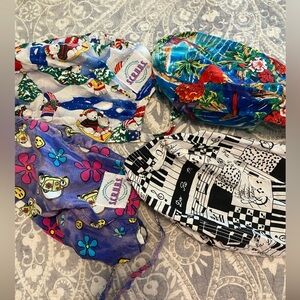 Scrub Caps Hats  Lot of four scrubs brand